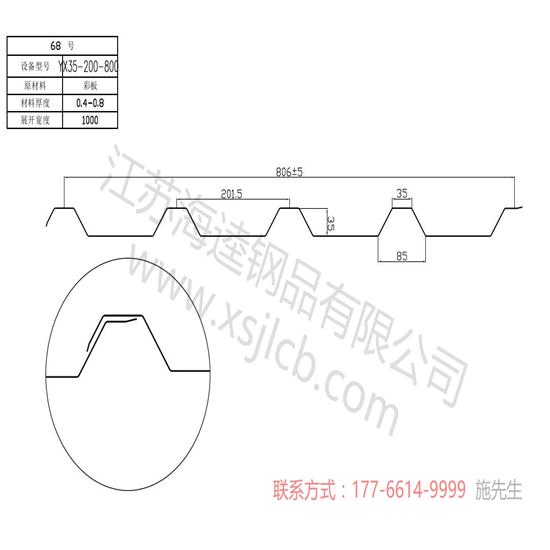 楼承板设备生产工艺的设备